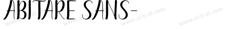Abitare sans字体转换